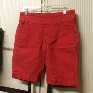 jag jeans, 6, maroon long shorts, 9.5" inseam